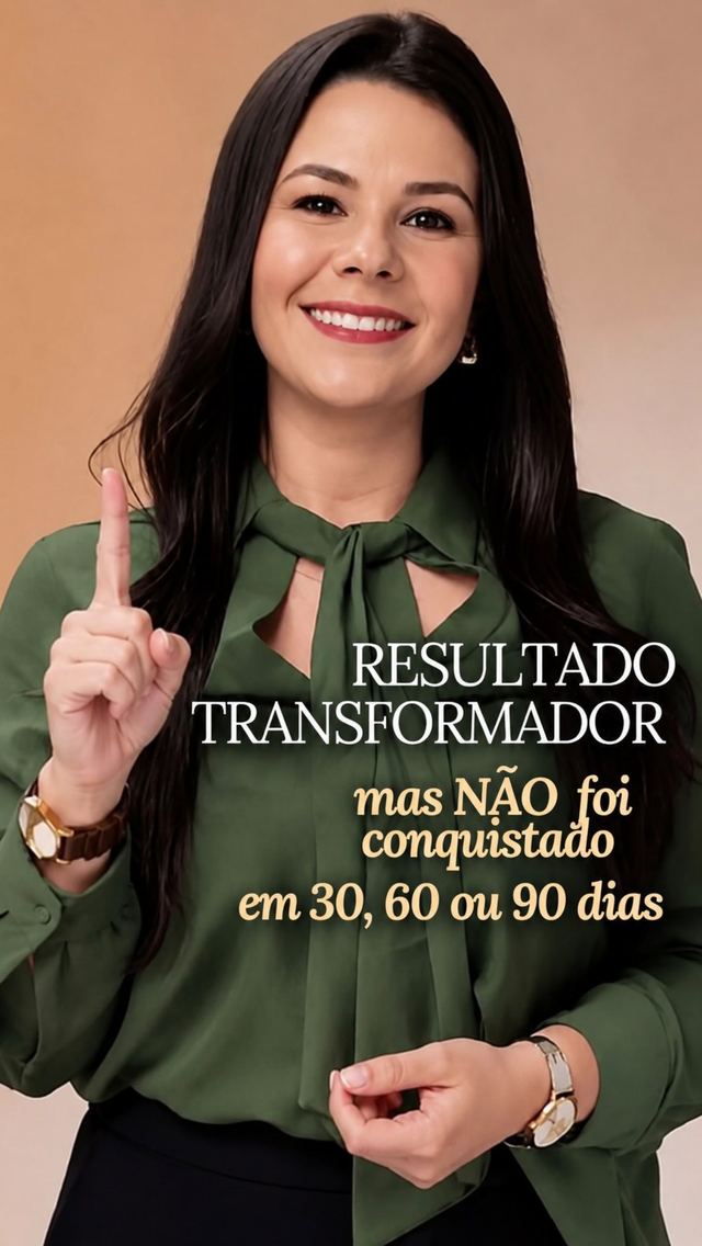 Post do Instagram @drarenatafaal: Resultado transformador não nasce em 30 dias